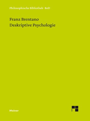 cover image of Deskriptive Psychologie